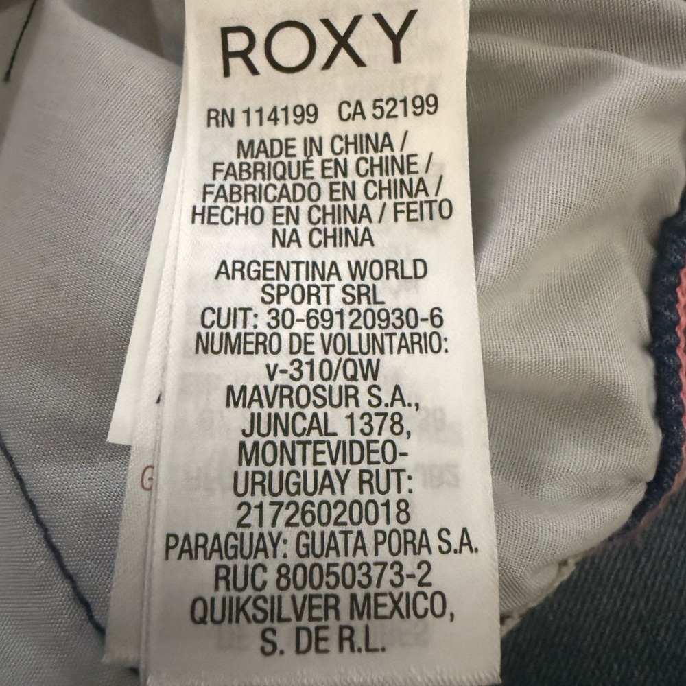 Roxy Blue Chambray Drawstring Shorts Coastal Surf… - image 4